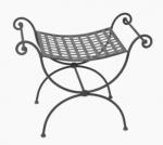 Kovaný (kovový) nábytek - 1-011 - Kovaná židle